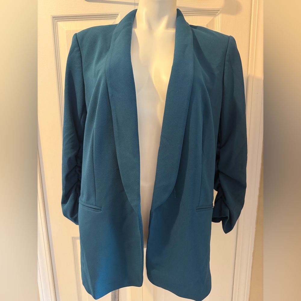 DKNY Teal Women's Suit Jacket, Size 12